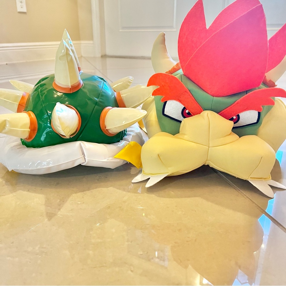 Kids Bowser Costume Includes Bowser headpiece and inflatable shell backpack